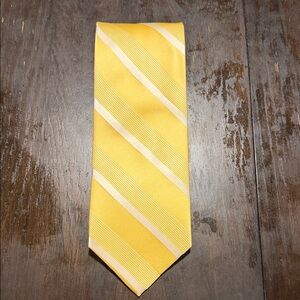 Classic Yellow Striped Tie